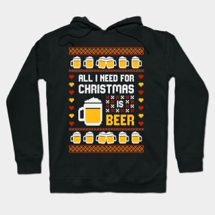 All I Want For Christmas Is Beer Ugly Sweater Shirt Hoodie